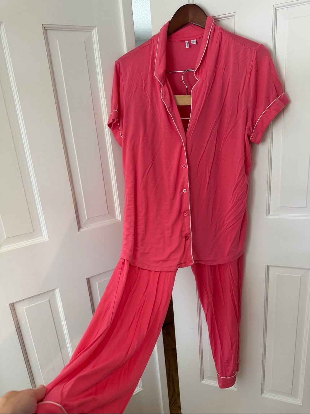 Nordstrom Coral-Pink Short Sleeve Pajama Set